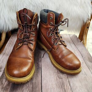 Timberland Boots Womens 8.5 Brown Earthkeepers 6 Inch Premium Waterproof Work Ru